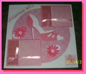 It's A Girl Thing Scrapbook Layout