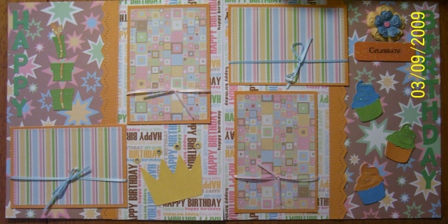 Happy Birthday-two page layout